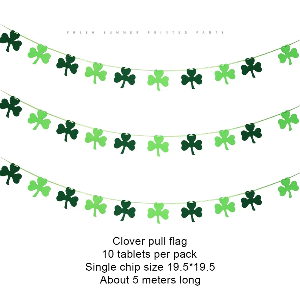 10PCS Hanging Adornment New Year Pull Flag Irish Day Festival St. Patrick'S Day Pull Flag Indoor And Outdoor Decoration
10PCS Hanging Adornment New Year Pull Flag Irish Day Festival St. Patrick'S Day Pull Flag Indoor And Outdoor Decoration