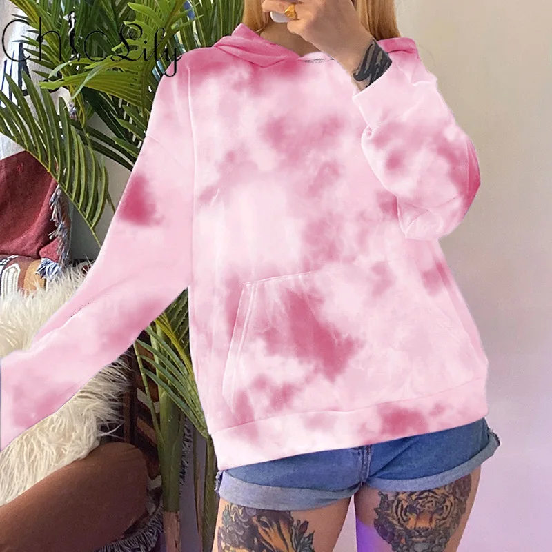 Chiclily Tie-dye Print Hooded Sweartshirts Long Sleeve Loose Harajuku Street Style Oversize Ladies Pullover Pocket Hoodies Tops
Chiclily Tie-dye Print Hooded Sweartshirts Long Sleeve Loose Harajuku Street Style Oversize Ladies Pullover Pocket Hoodies Tops