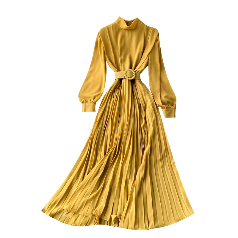 Spring And Summer Solid Color Sundresses Women's Dress Light Elegant Holiday Orange Pleated Chiffon Maxi Dress Femme Robe
Spring And Summer Solid Color Sundresses Women's Dress Light Elegant Holiday Orange Pleated Chiffon Maxi Dress Femme Robe