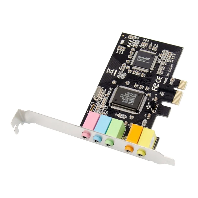 PCIe Sound Card PCI-E X1 CMI8738 Chip 32/64 Bit Sound Card Stereo 5.1 Channel Desktop Built-in Sound Card for PC
PCIe Sound Card PCI-E X1 CMI8738 Chip 32/64 Bit Sound Card Stereo 5.1 Channel Desktop Built-in Sound Card for PC