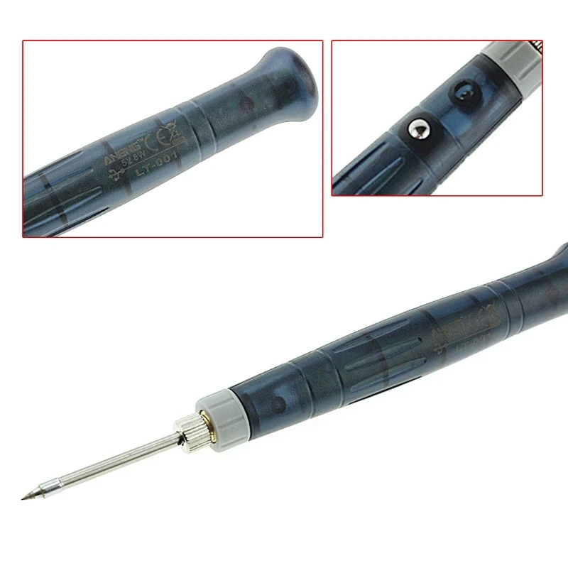 Mini Portable USB 5V 8W Electric Powered Soldering Iron Pen Tip Touch
Mini Portable USB 5V 8W Electric Powered Soldering Iron Pen Tip Touch