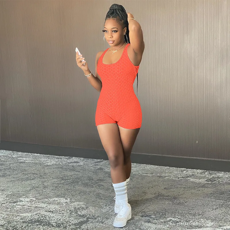 European And American Style 2021 Summer New Women's Fashion Solid Color Sleeveless Hip-lifting Sports Jumpsuit Women
European And American Style 2021 Summer New Women's Fashion Solid Color Sleeveless Hip-lifting Sports Jumpsuit Women