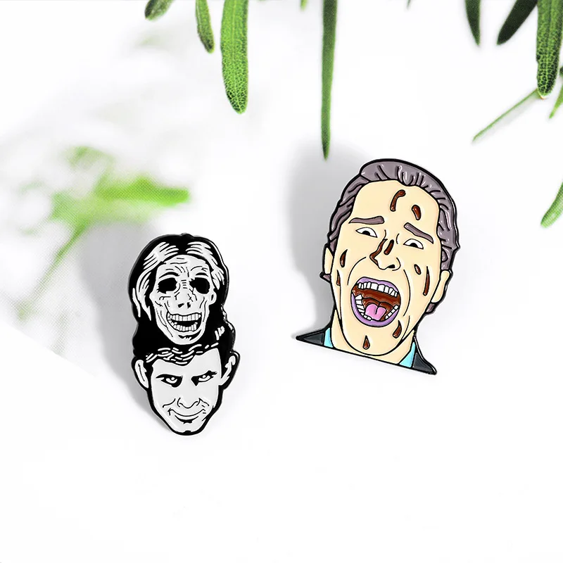 Psycho Enamel Pins Dual Personality Norman Killer Badge Horror Film Lapel Pin Brooches Jewelry for Friends Movie Lover Gifts
Psycho Enamel Pins Dual Personality Norman Killer Badge Horror Film Lapel Pin Brooches Jewelry for Friends Movie Lover Gifts