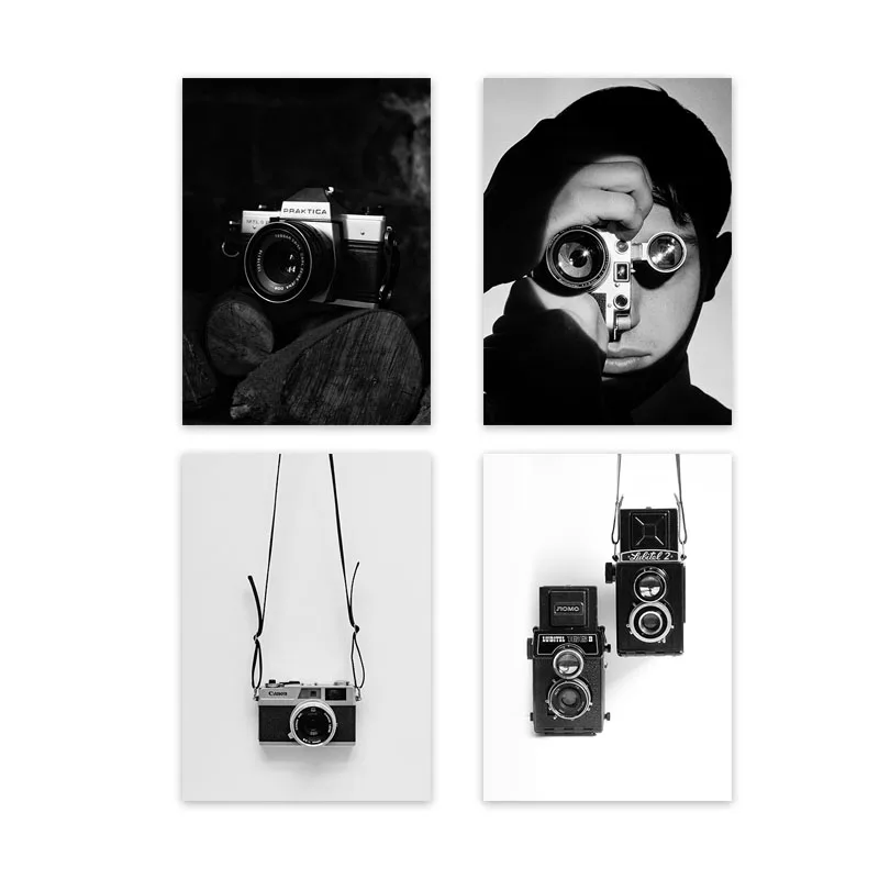 Nordic Back and White Wall Art Poster Vintage Camera Women Canvas Painting Modern Minimalism Picture for Living Room Home Decor 
Nordic Back and White Wall Art Poster Vintage Camera Women Canvas Painting Modern Minimalism Picture for Living Room Home Decor