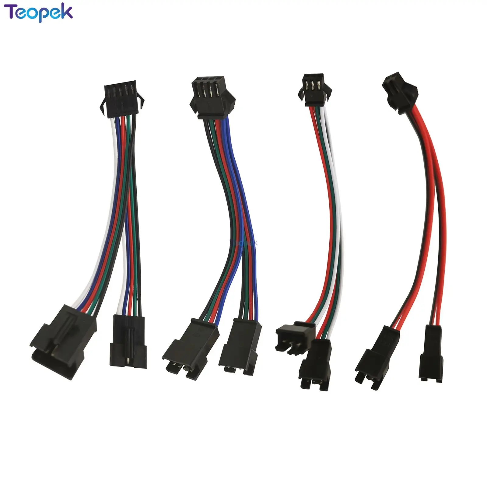 Разветвитель SM для WS2811 cct RGB RGBW светодиодных лент 10 шт. разъем папа мама 2 контакта 3