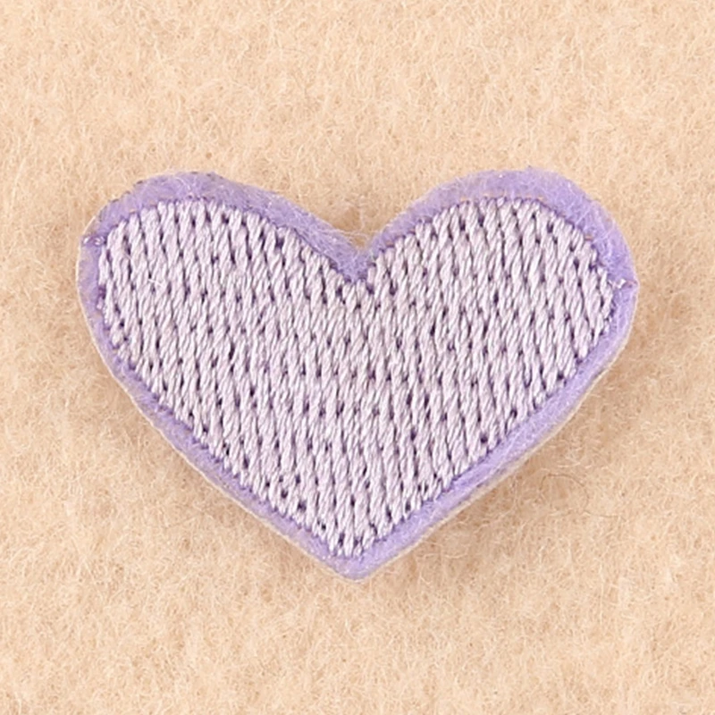 

20Pcs Assorted Colors Cute Mini Heart Sew/Iron On Appliques Embroidery Patches Badges Garment Embellishments DIY Crafts