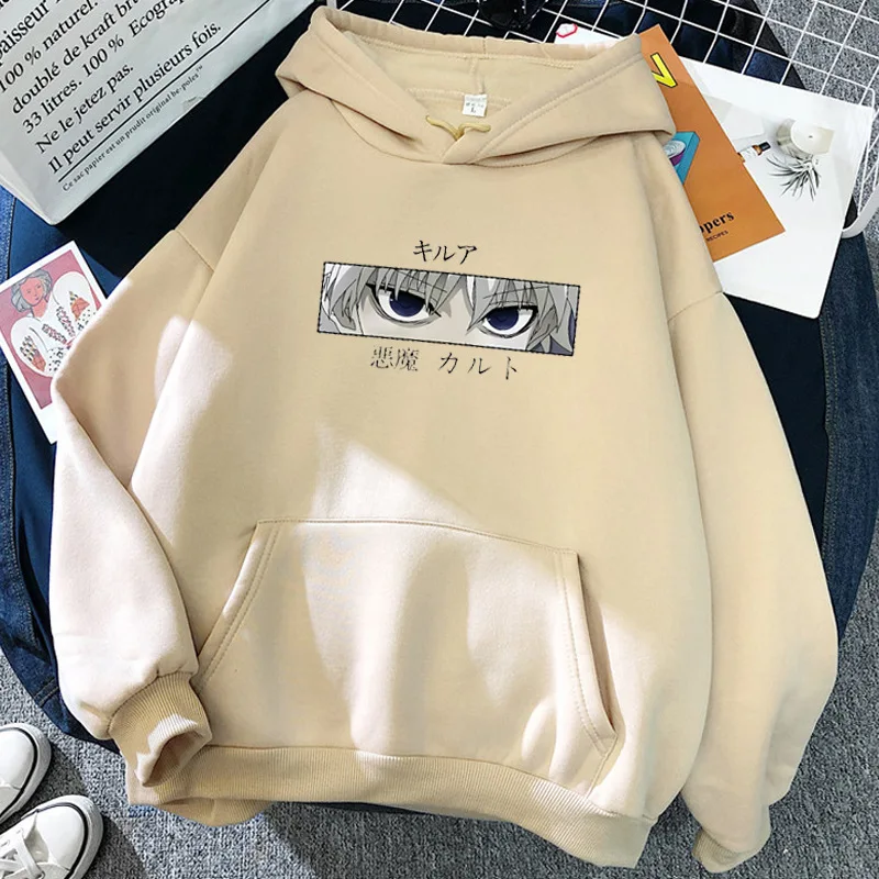 Hoodies Killua Zoldyck Devil Eye Women Hoodies Hunter X Hunter Female Pullsovers Anime Sweatshirts Goth Clothes Kawaii
Hoodies Killua Zoldyck Devil Eye Women Hoodies Hunter X Hunter Female Pullsovers Anime Sweatshirts Goth Clothes Kawaii