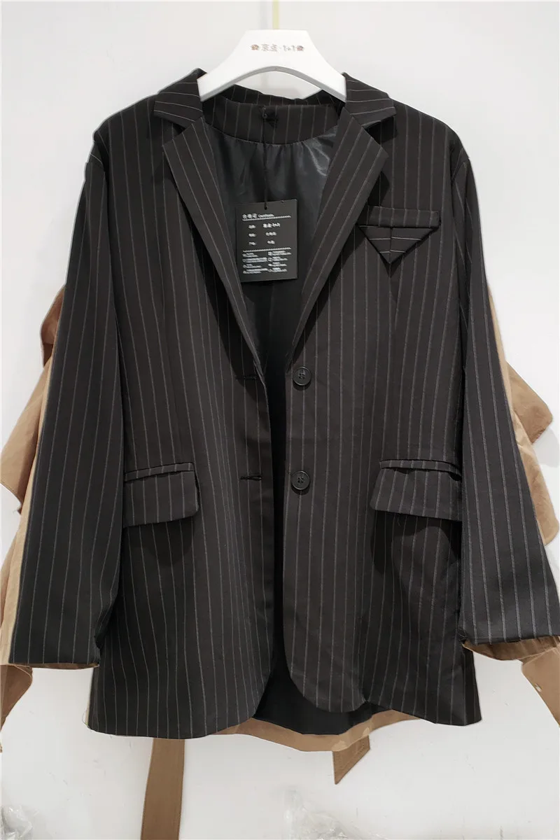 Fall 2020 New Fashionable Loose Back Patchwork Ruffles Striped Suit Jacket Coats
Fall 2020 New Fashionable Loose Back Patchwork Ruffles Striped Suit Jacket Coats