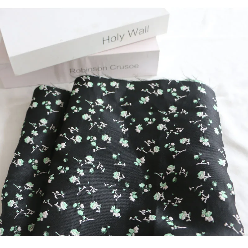 165cm Width Ins Korean Style Black Exquisite Three-Dimensional Embroidery Green Grey Small Delicate Brocade Jacquard Fabric DIY
165cm Width Ins Korean Style Black Exquisite Three-Dimensional Embroidery Green Grey Small Delicate Brocade Jacquard Fabric DIY
