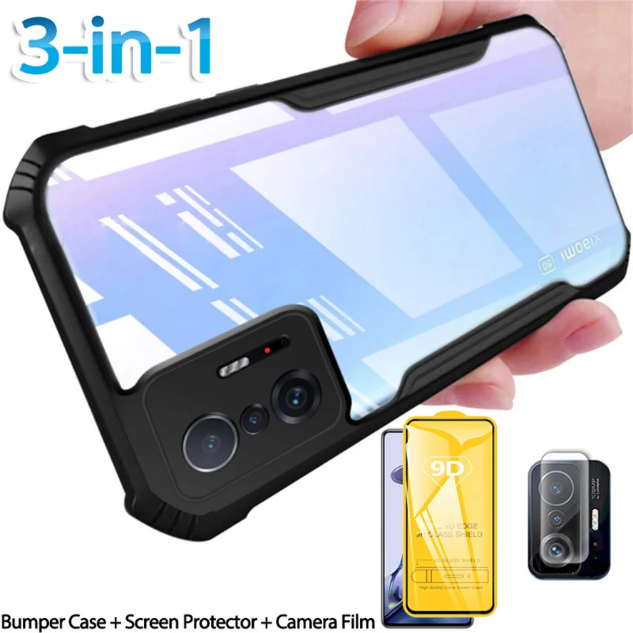 3-in-1, tempered glass + bumper case for mi11t xiaomi 11 t pro shockproof clear phone cases redmi note11 11pro max cover mi11t pro screen protector redmi note 11 pro xiaomi 11t glass case mi 11t pro
3-in-1, tempered glass + bumper case for mi11t xiaomi 11 t pro shockproof clear phone cases redmi note11 11pro max cover mi11t pro screen protector redmi note 11 pro xiaomi 11t glass case mi 11t pro