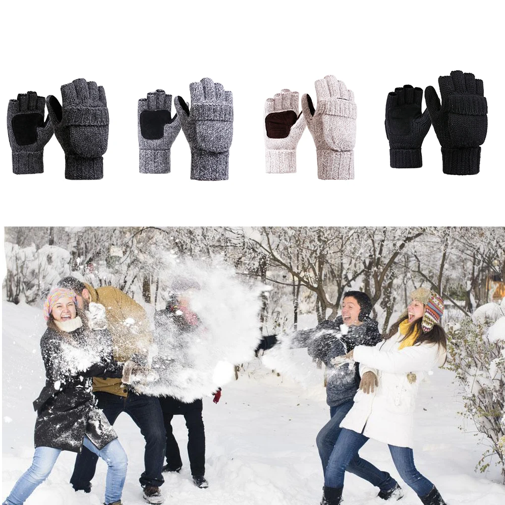 Women Men Durable Multipurpose Artificial Wool Windproof Thermal Knitting Writing Half-finger Gloves Warm Winter Flip Top Typing
Women Men Durable Multipurpose Artificial Wool Windproof Thermal Knitting Writing Half-finger Gloves Warm Winter Flip Top Typing
