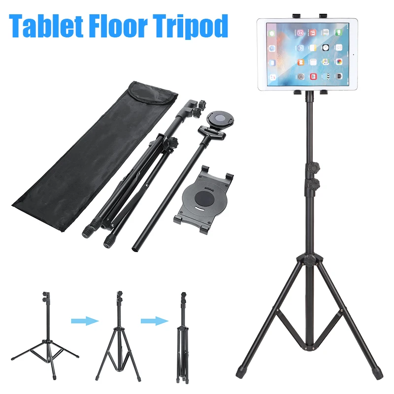 Universal Foldable Floor Tripod 360 Degree Rotating Tablet Floor Stand Tablet Tripod Mount Holder Bracket For iPad Tablets
Universal Foldable Floor Tripod 360 Degree Rotating Tablet Floor Stand Tablet Tripod Mount Holder Bracket For iPad Tablets