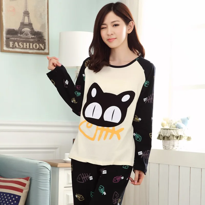Couples Long Sleeve Cotton Pajama Sets for Women Autumn Cute Cartoon Sleepwear Suit Men Loungewear Homewear Pijama Mujer Clothes
Couples Long Sleeve Cotton Pajama Sets for Women Autumn Cute Cartoon Sleepwear Suit Men Loungewear Homewear Pijama Mujer Clothes