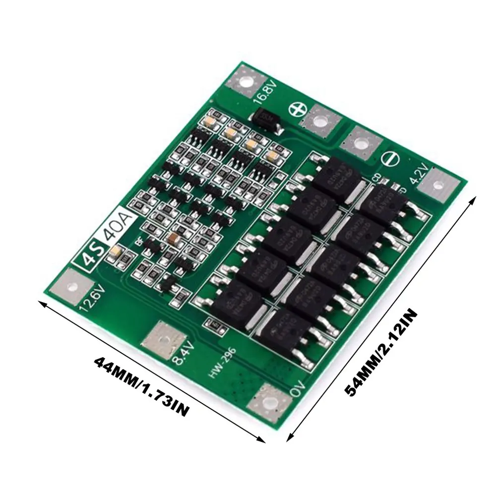 HW-296 16.8V 4S Li-ion Lithium Battery 18650 Charger PCB BMS Protection Board Lipo Mobile Module with Balancer OCDAY
HW-296 16.8V 4S Li-ion Lithium Battery 18650 Charger PCB BMS Protection Board Lipo Mobile Module with Balancer OCDAY