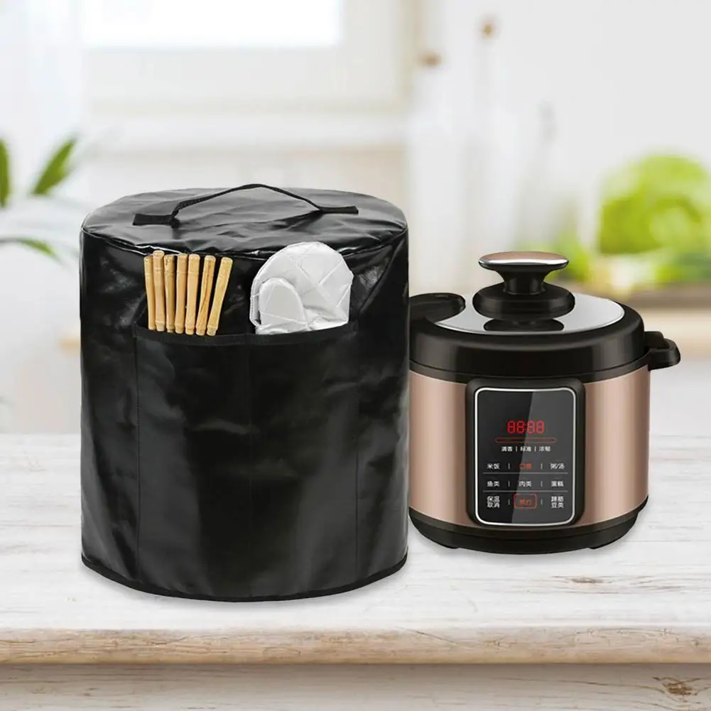 Durable Leather Pressure Cooker Kitchen Appliance Cover Home Kitchen Dustproof Anti-static Protective Cover With Front Pocket
Durable Leather Pressure Cooker Kitchen Appliance Cover Home Kitchen Dustproof Anti-static Protective Cover With Front Pocket