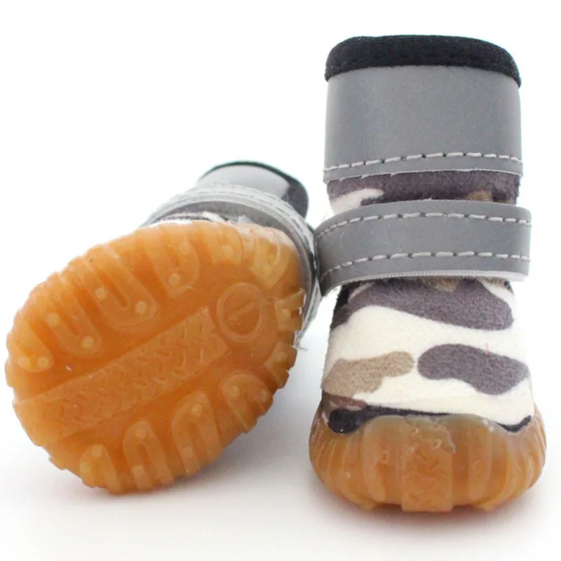 4PCS Warm Pet Shoes Anti-slip Paw Protectors with Reflective Adjustable Strips Dog Snow Boots Socks for Winter Cold Weather
4PCS Warm Pet Shoes Anti-slip Paw Protectors with Reflective Adjustable Strips Dog Snow Boots Socks for Winter Cold Weather