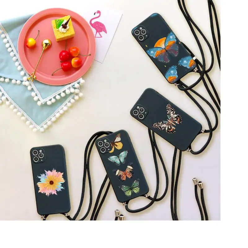 Bling Glitter Butterfly Phone Case For iPhone 7 8 11 12 X XS XR MINI Pro Max Plus Strap Cord Chain Lanyard soft
Bling Glitter Butterfly Phone Case For iPhone 7 8 11 12 X XS XR MINI Pro Max Plus Strap Cord Chain Lanyard soft