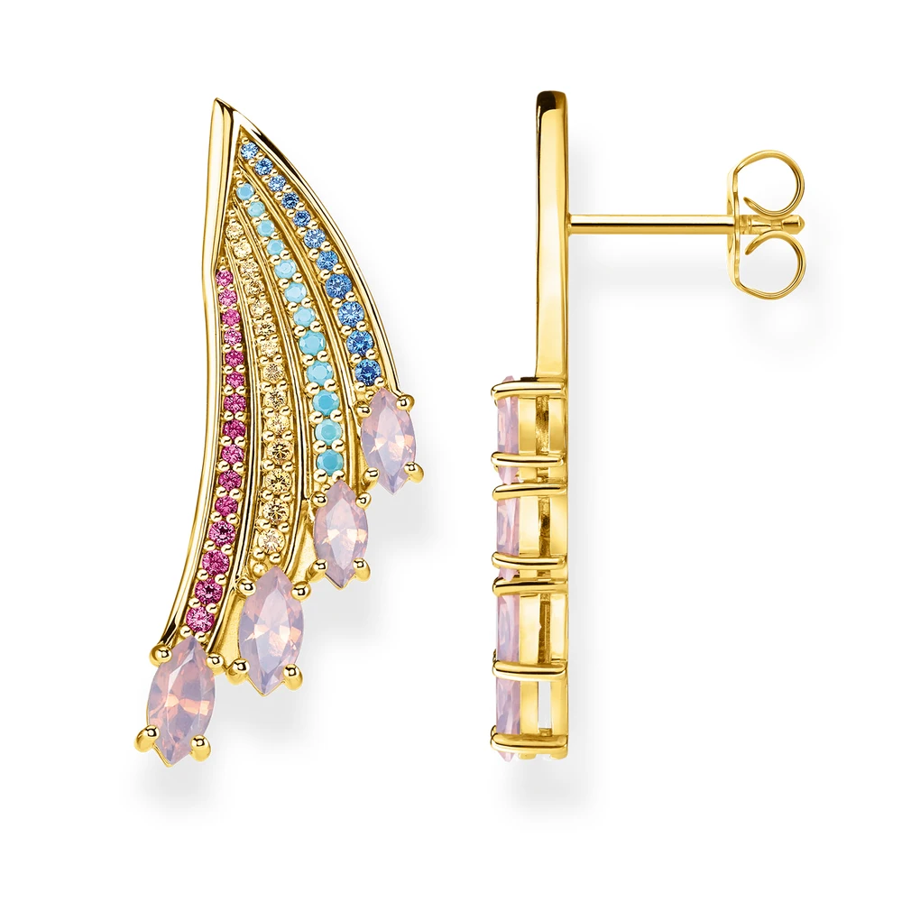 Gold Hummingbird Wings Stud Earrings for Women Men 925 Sterling Silver Rainbow Jewelry High Quality Ear Stud Gifts Wholesale
Gold Hummingbird Wings Stud Earrings for Women Men 925 Sterling Silver Rainbow Jewelry High Quality Ear Stud Gifts Wholesale