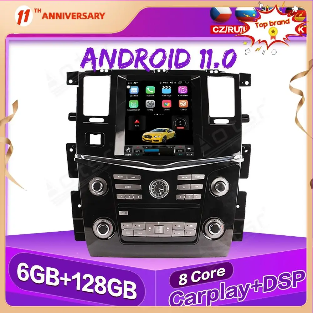 6+128GB Android 11 Car GPS Navigation For Nissan Patrol Auto Stereo Multimedia Radio Video Player Carplay Tape Headunit DSP 4G
6+128GB Android 11 Car GPS Navigation For Nissan Patrol Auto Stereo Multimedia Radio Video Player Carplay Tape Headunit DSP 4G
