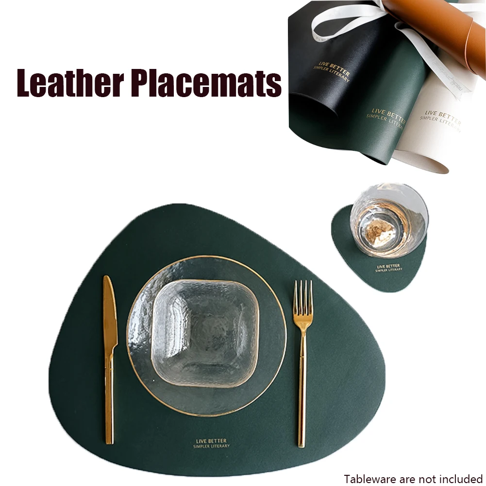 Tableware Pad Leather Placemat Table Mat Heat Insulation Non-Slip Placemats Disc Coaster Placemat For Kitchen Table Mats
Tableware Pad Leather Placemat Table Mat Heat Insulation Non-Slip Placemats Disc Coaster Placemat For Kitchen Table Mats