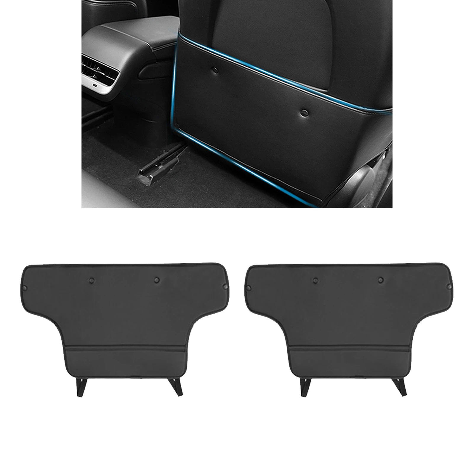 2x Leather Seat Back Kick Mat Anti-Kick Pad Backseat Child Kick Guard for Tesla Model 3 / Y 2019-2021 Black Replacement Parts
2x Leather Seat Back Kick Mat Anti-Kick Pad Backseat Child Kick Guard for Tesla Model 3 / Y 2019-2021 Black Replacement Parts