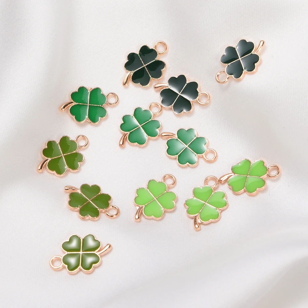 10pcs oil drop lucky flower Metal Connector Four-leaf Grass Enamel Charms Pendant For jewelry accessoriy keyring keychain making
10pcs oil drop lucky flower Metal Connector Four-leaf Grass Enamel Charms Pendant For jewelry accessoriy keyring keychain making