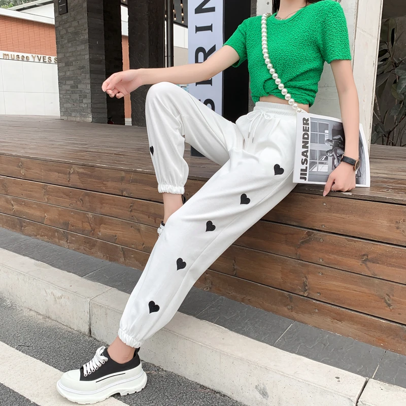 2021 Spring and Summer New Women's Fashion Casual Pants Korean Embroidered Love Guard Trousers Harem Harajuku Cargo Sweatpants
2021 Spring and Summer New Women's Fashion Casual Pants Korean Embroidered Love Guard Trousers Harem Harajuku Cargo Sweatpants