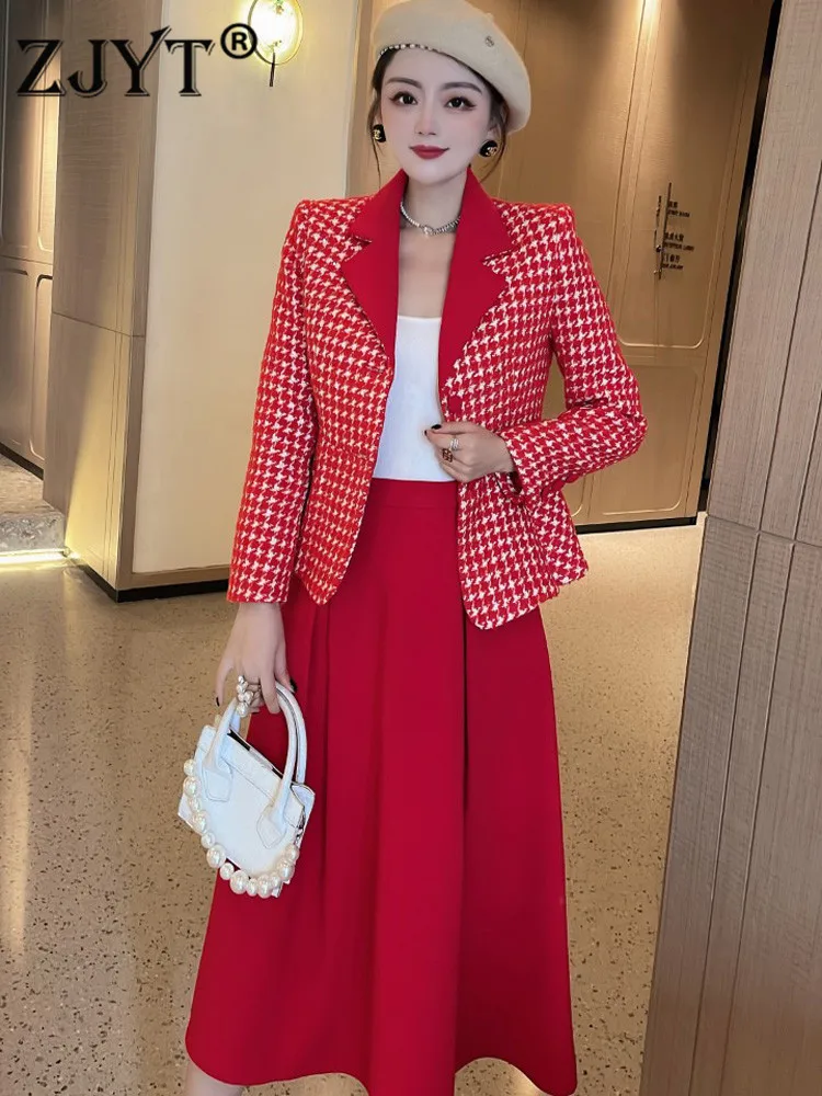 2022 New Elegant Spring Women's Suits With Midi Skirt Autumn Winter Two Piece Outfits Fashion Woolen Jacket Party Dress Sets
2022 New Elegant Spring Women's Suits With Midi Skirt Autumn Winter Two Piece Outfits Fashion Woolen Jacket Party Dress Sets