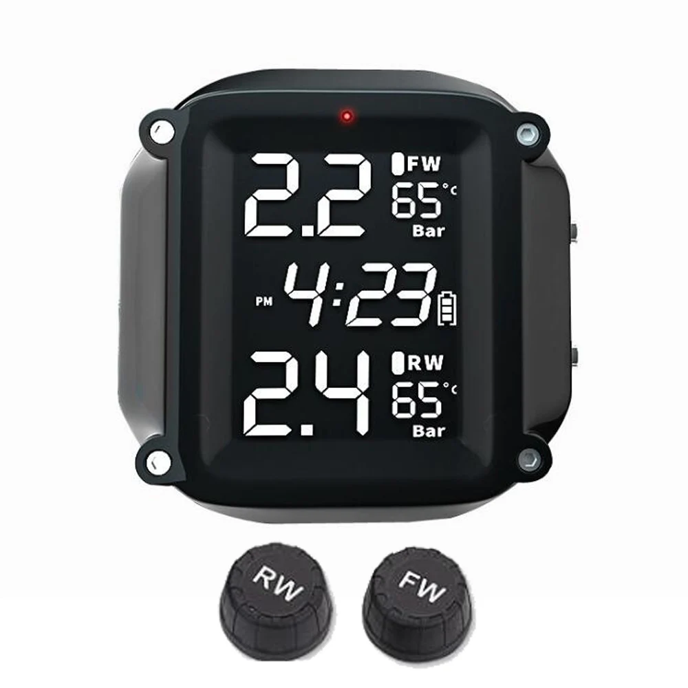 Беспроводная система контроля давления в шинах мотоцикла TPMS, 2 шт., внешний датчик, ЖК-дисплей времени, монитор температуры в шинах, сигнализация
Беспроводная система контроля давления в шинах мотоцикла TPMS, 2 шт., внешний датчик, ЖК-дисплей времени, монитор температуры в шинах, сигнализация