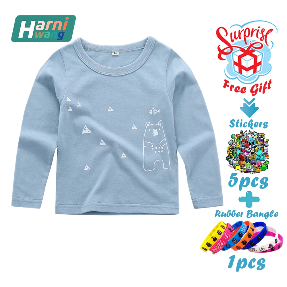 Free Gifts Summer New Fashion Children'S Cotton T-Shirt 2-8 Years Old Girl Long-Sleeved Clothes Size 2T-7T Wholesale
Free Gifts Summer New Fashion Children'S Cotton T-Shirt 2-8 Years Old Girl Long-Sleeved Clothes Size 2T-7T Wholesale