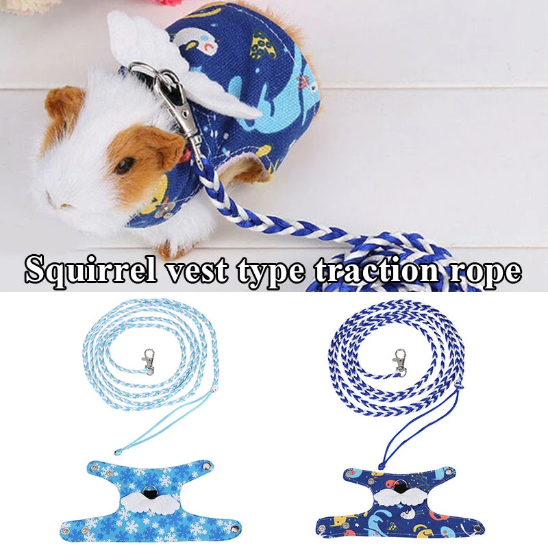 1Pc Small Pet Clothes Cartoon Vest Lead Clothes Adjustable Traction Rope Collar for Squirrel Hamster Rabbit Rat Pet Accessories
1Pc Small Pet Clothes Cartoon Vest Lead Clothes Adjustable Traction Rope Collar for Squirrel Hamster Rabbit Rat Pet Accessories