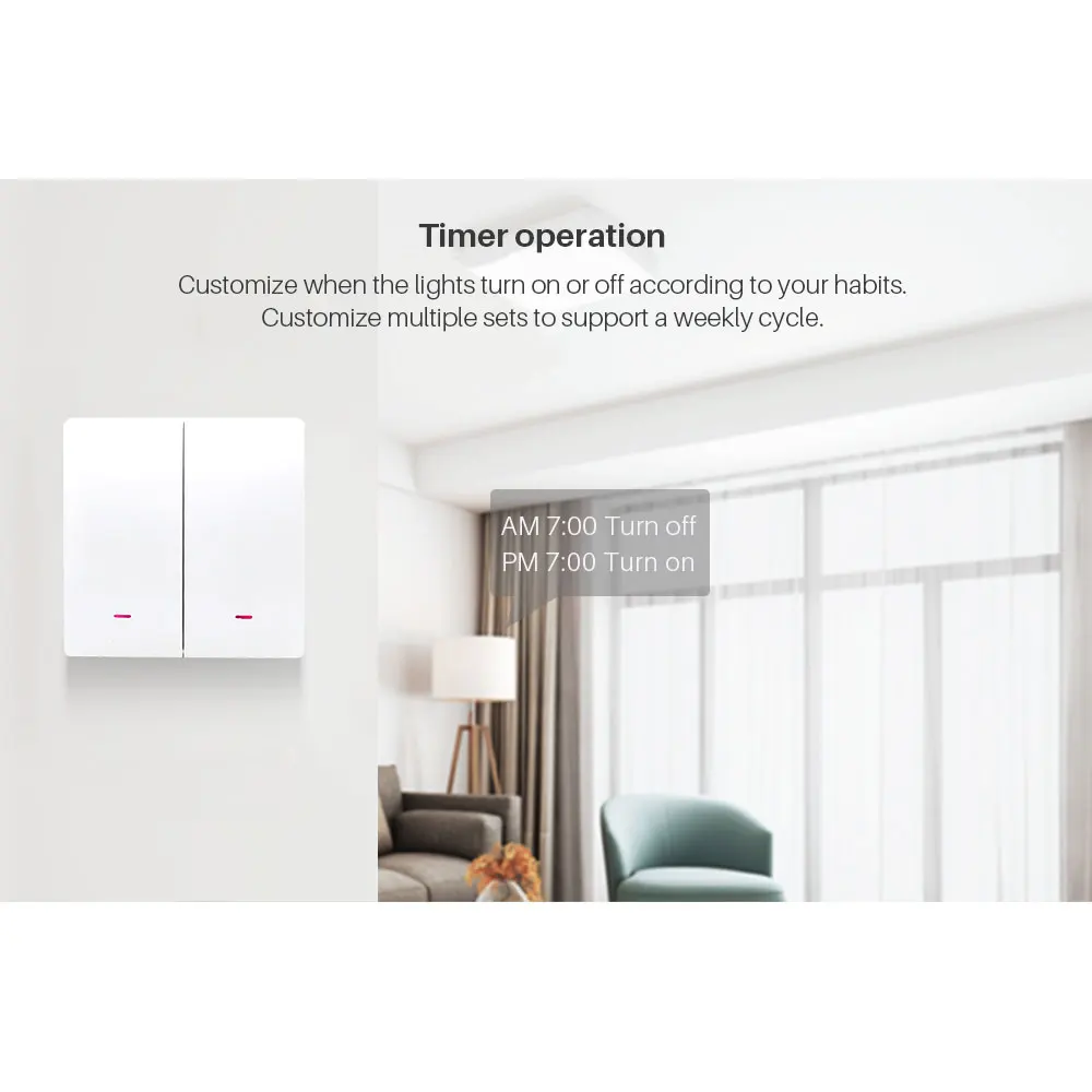2Gang Smart WiFi Light Switch Push Button Tuya APP Remote Control Smart Home Automation Works With Alexa Google Assistant
2Gang Smart WiFi Light Switch Push Button Tuya APP Remote Control Smart Home Automation Works With Alexa Google Assistant