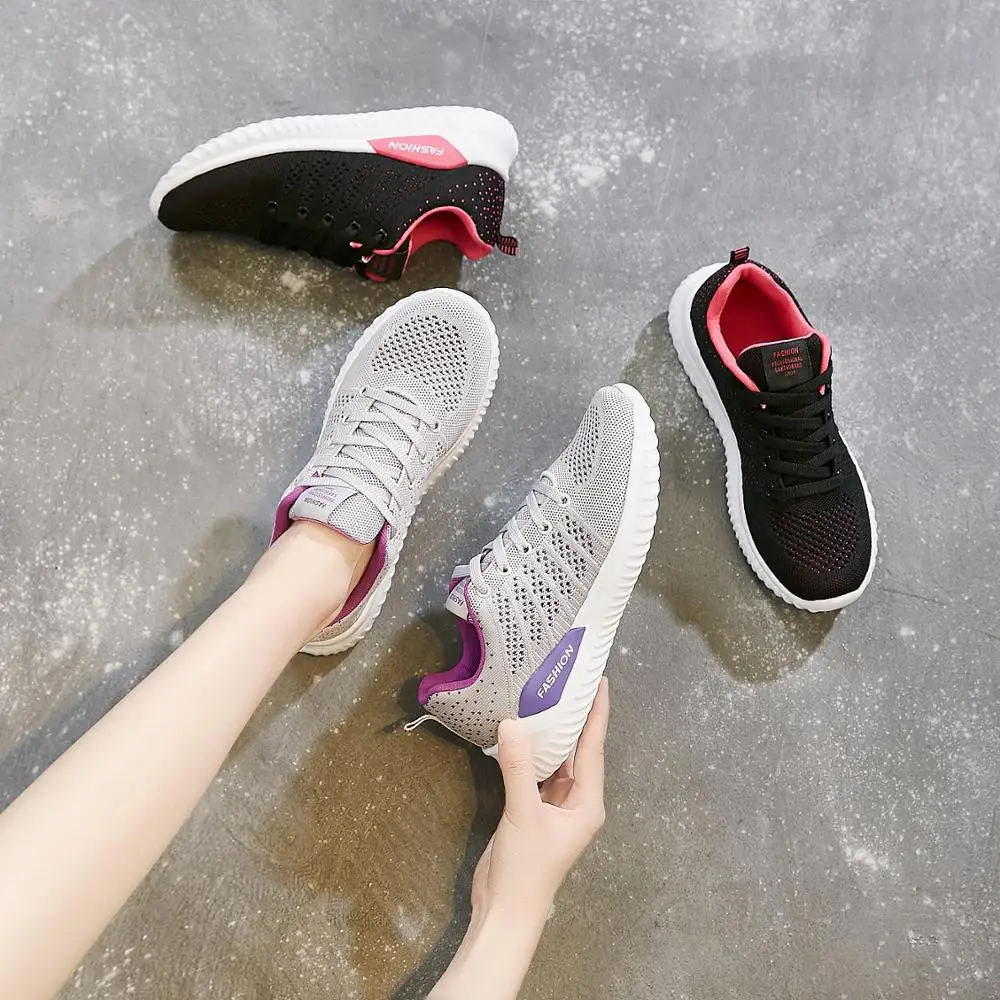 2020 Fashion Spring Summer Mesh Breathable Women Sneakers Womens Flats Casual Shoes Casual Lace-up Walking Shoes Woman Trainers
2020 Fashion Spring Summer Mesh Breathable Women Sneakers Womens Flats Casual Shoes Casual Lace-up Walking Shoes Woman Trainers