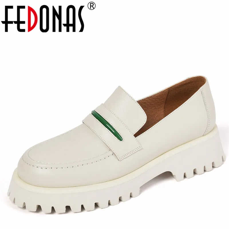 FEDONAS Platforms Thick Heels Women Pumps Spring Summer High Quality Genuine Leather Retro Classic Working Casual Shoes Woman
FEDONAS Platforms Thick Heels Women Pumps Spring Summer High Quality Genuine Leather Retro Classic Working Casual Shoes Woman