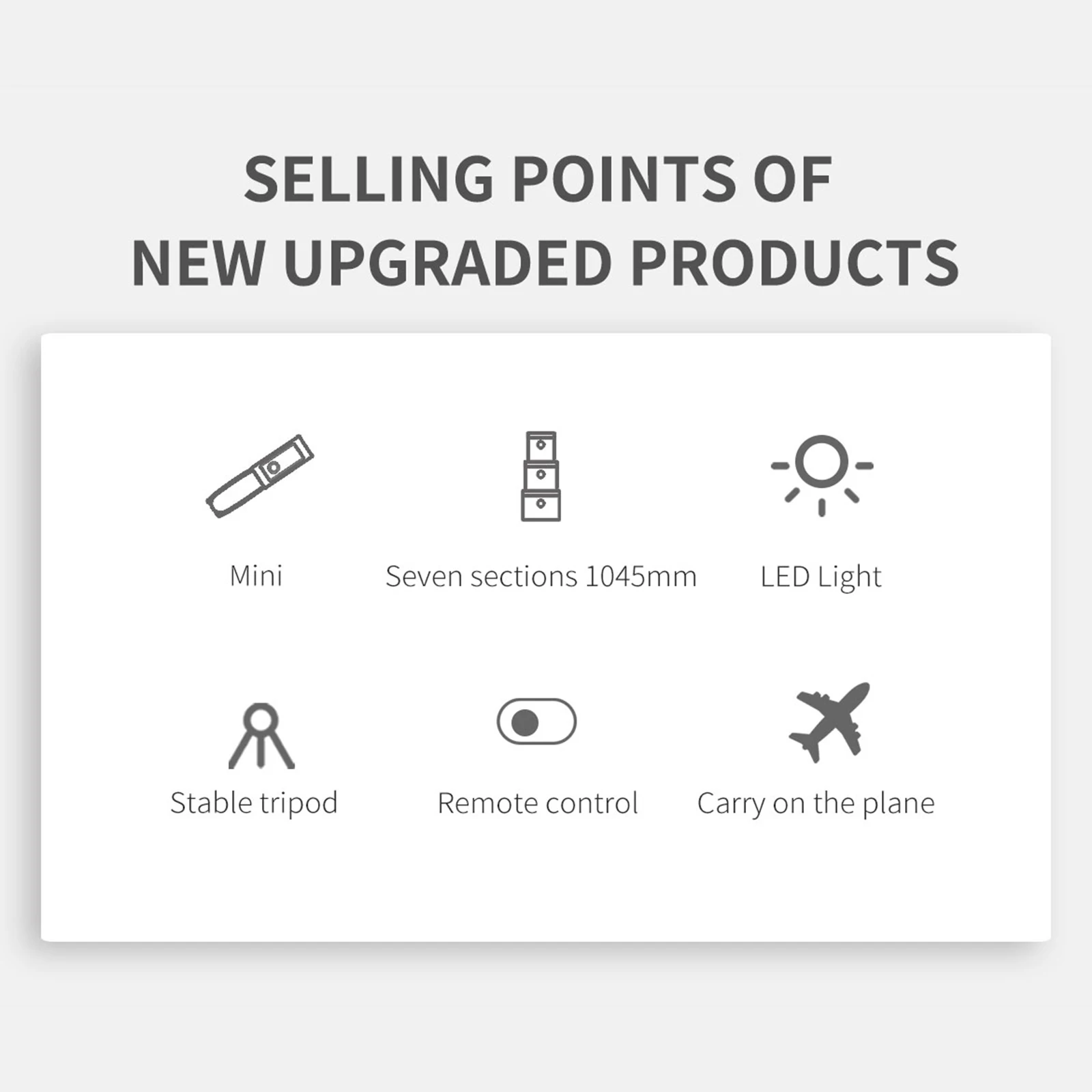 3 In 1 Wireless Bluetooth Selfie Stick Foldable Mini Tripod with Fill Light Shutter Remote Control for Ios Android Selfie Stick
3 In 1 Wireless Bluetooth Selfie Stick Foldable Mini Tripod with Fill Light Shutter Remote Control for Ios Android Selfie Stick