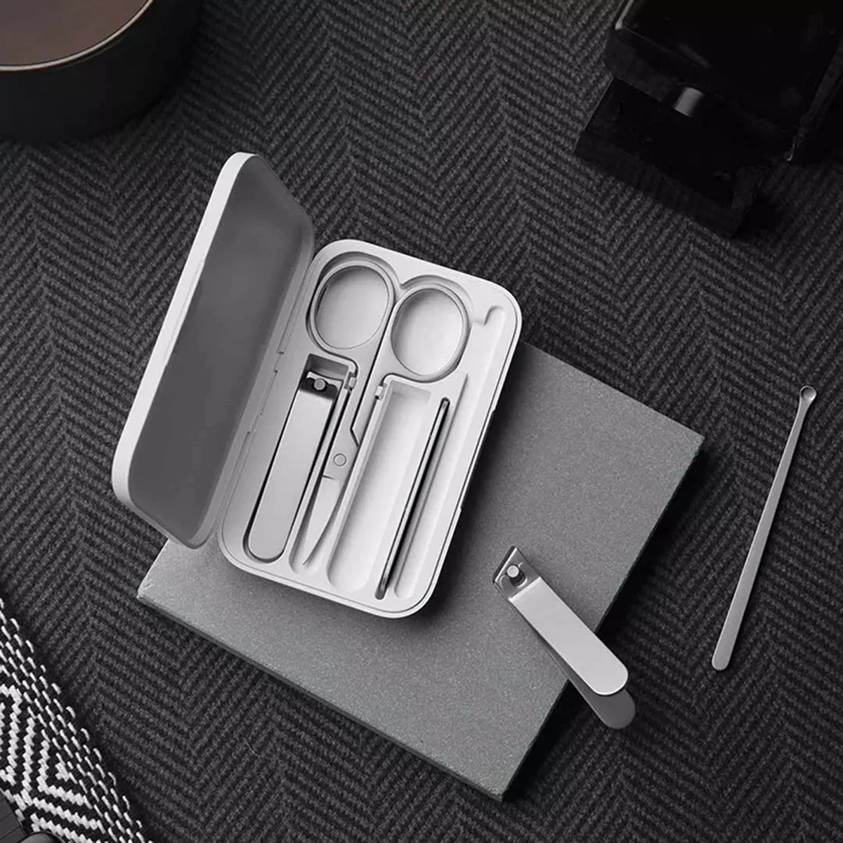 Набор кусачек для ногтей Xiaomi Mijia триммер педикюра ухочистка портативный дорожный