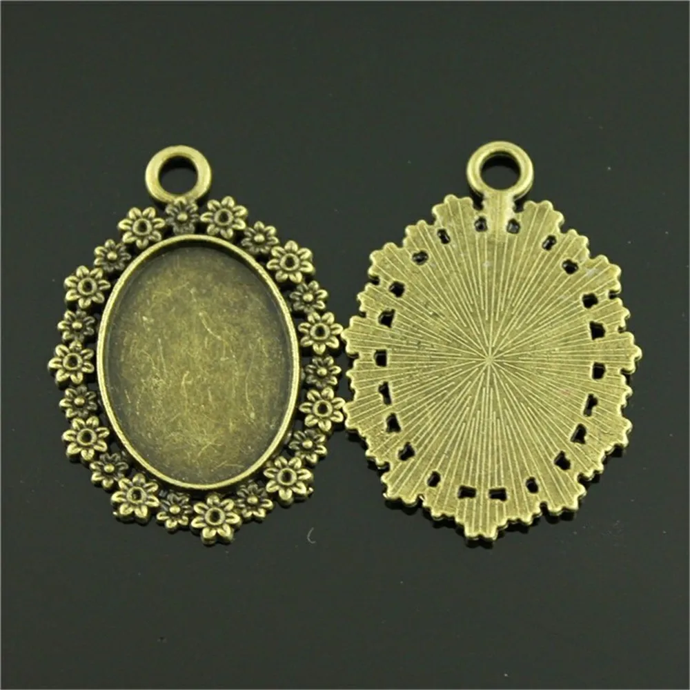5pcs 18x25mm Inner Size Antique Bronze Oval Flower Edge Cameo Cabochon Base Setting Charms Pendant
5pcs 18x25mm Inner Size Antique Bronze Oval Flower Edge Cameo Cabochon Base Setting Charms Pendant