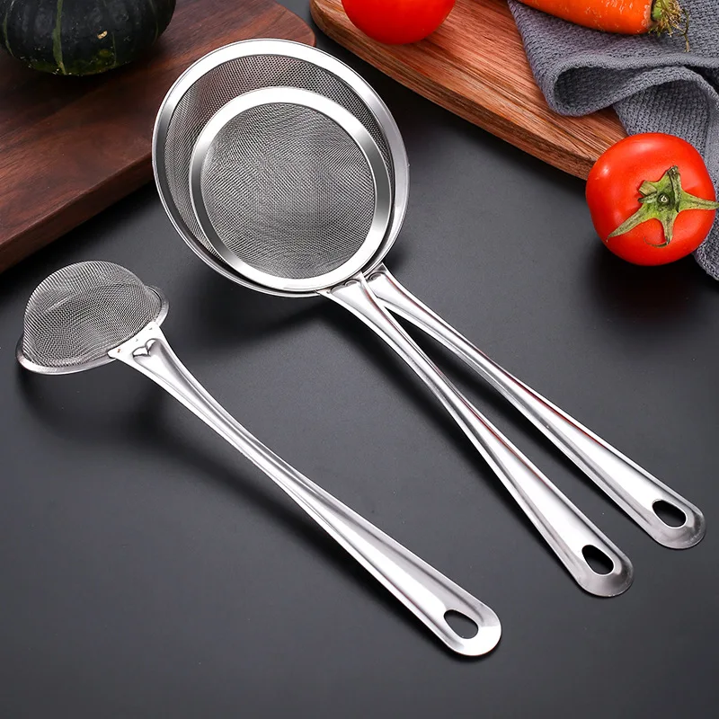 Stainless Steel French Fries Colander Cooking Skimmer Dumplings Vegetable Filtration Spoons Flour Sieve Kitchen Gadget Sets
Stainless Steel French Fries Colander Cooking Skimmer Dumplings Vegetable Filtration Spoons Flour Sieve Kitchen Gadget Sets