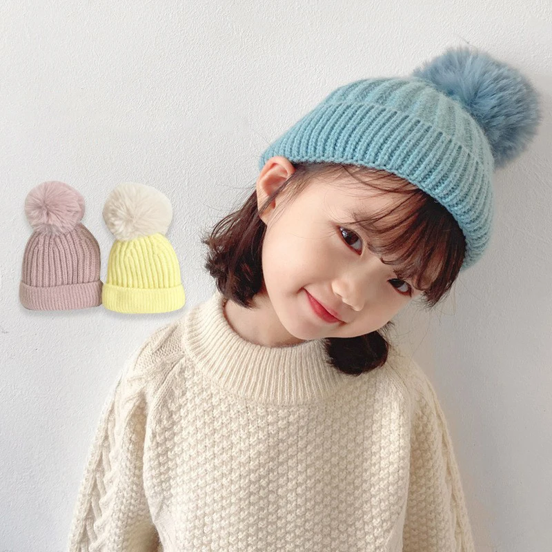 Hat for Baby Winter Knitted Pom Pom Ball Baby Beanie Kids Turban Girls Faux Fur Ball Baby Boy Hat Infant Bonnet Children Hats
Hat for Baby Winter Knitted Pom Pom Ball Baby Beanie Kids Turban Girls Faux Fur Ball Baby Boy Hat Infant Bonnet Children Hats