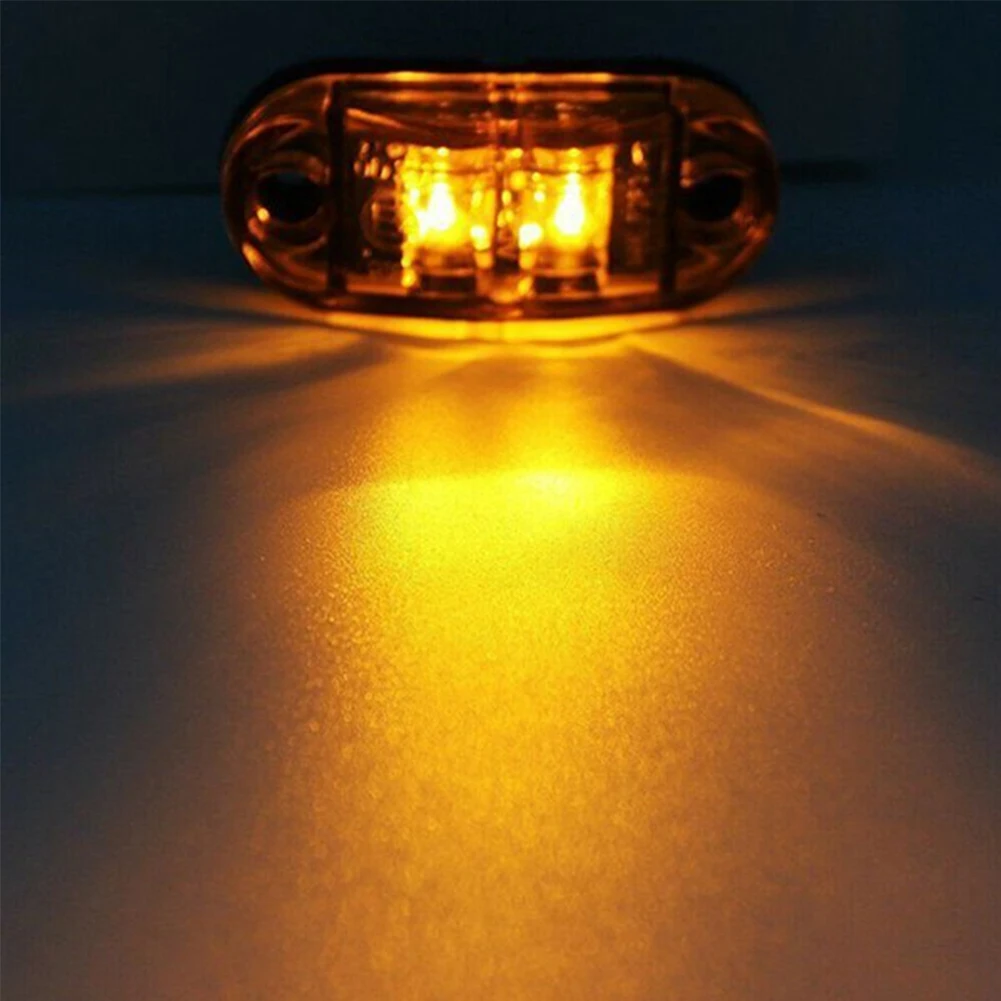 New 10pcs Amber and Red LED Car Side Marker Lights for Trailer Truck Pickup RV Oval 2.5" Signal Lamp Car Accessories Accessories
New 10pcs Amber and Red LED Car Side Marker Lights for Trailer Truck Pickup RV Oval 2.5" Signal Lamp Car Accessories Accessories