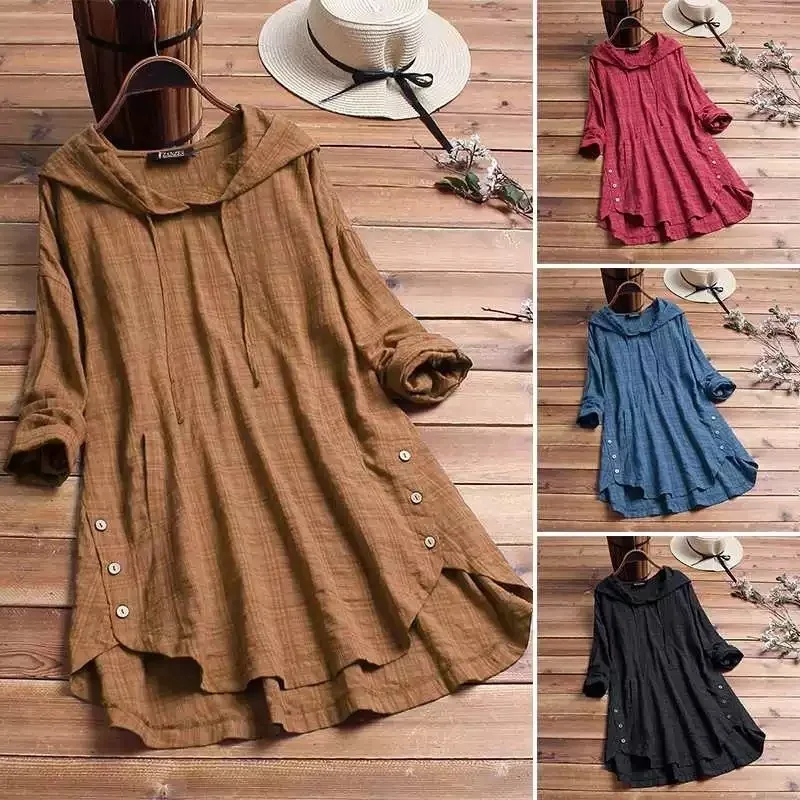 Fashion Autumn Blouse Shirt Women 4XL 5XL Plus Size Summer Cotton Linen Casual Tops Tee Harajuku Shirt Female Woman Clothing 
Fashion Autumn Blouse Shirt Women 4XL 5XL Plus Size Summer Cotton Linen Casual Tops Tee Harajuku Shirt Female Woman Clothing