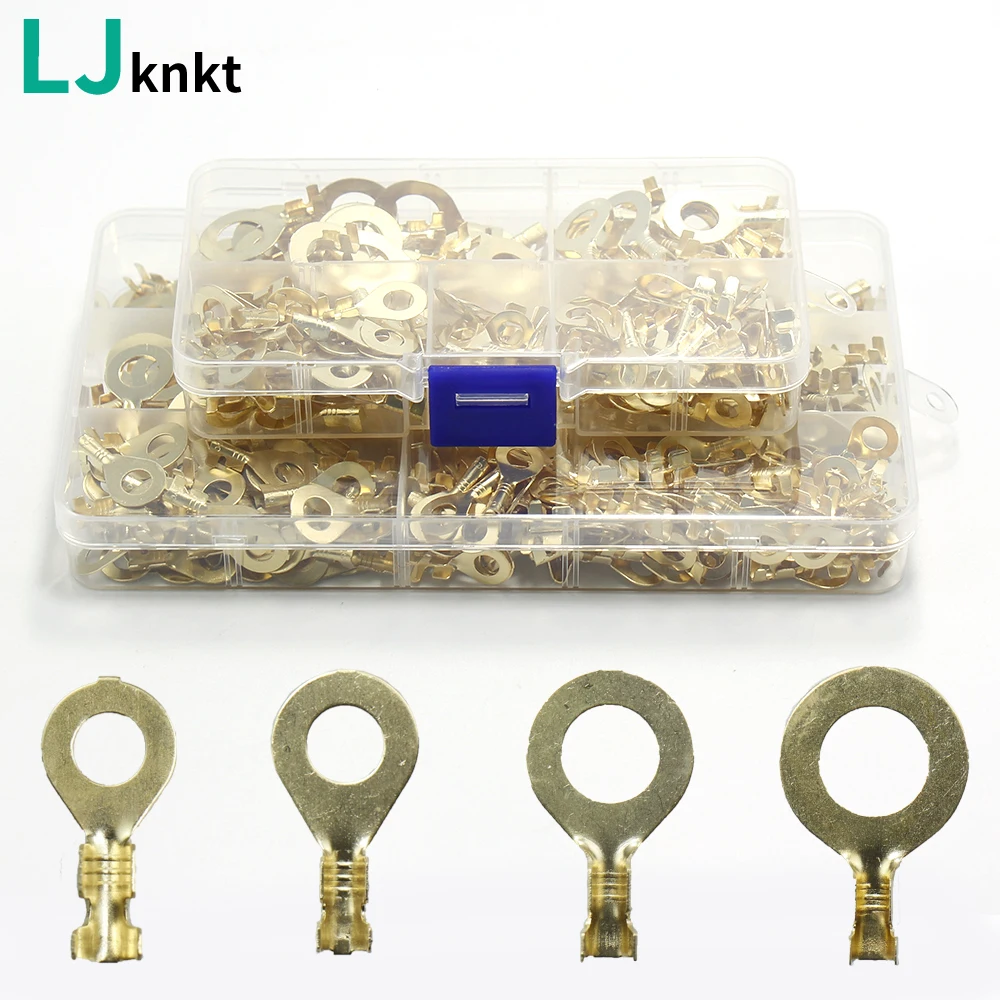 160 шт 300 латунный холоднопрессованный наконечник круглого зажима типа O обжимной