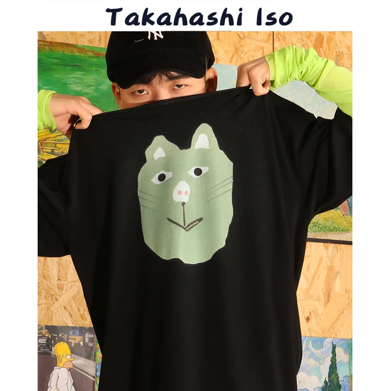 Футболка Takahashi с коротким рукавом, оригинальная женская футболка с коротким рукавом и принтом в виде лягушки, Мужская модная парная футболк...
Футболка Takahashi с коротким рукавом, оригинальная женская футболка с коротким рукавом и принтом в виде лягушки, Мужская модная парная футболк...