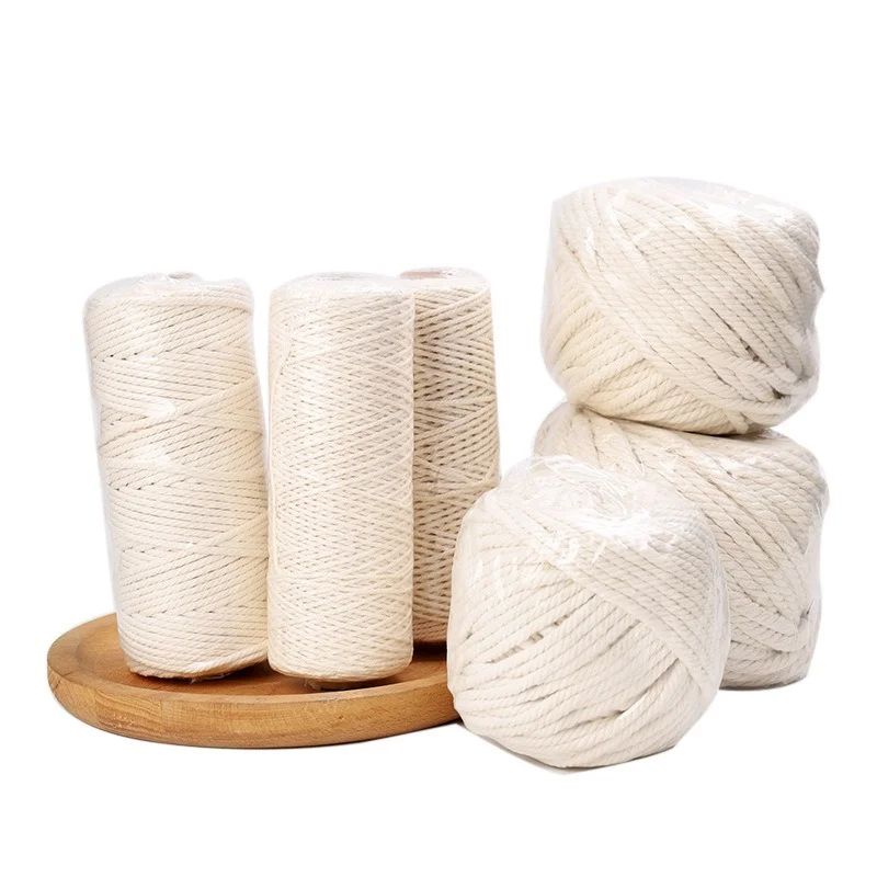 1mm 2mm 3mm 4mm 5mm 6mm Macrame Rope Twisted String Cotton Cord for Handmade Beige Rope DIY Home Textile Wedding Decorative
1mm 2mm 3mm 4mm 5mm 6mm Macrame Rope Twisted String Cotton Cord for Handmade Beige Rope DIY Home Textile Wedding Decorative