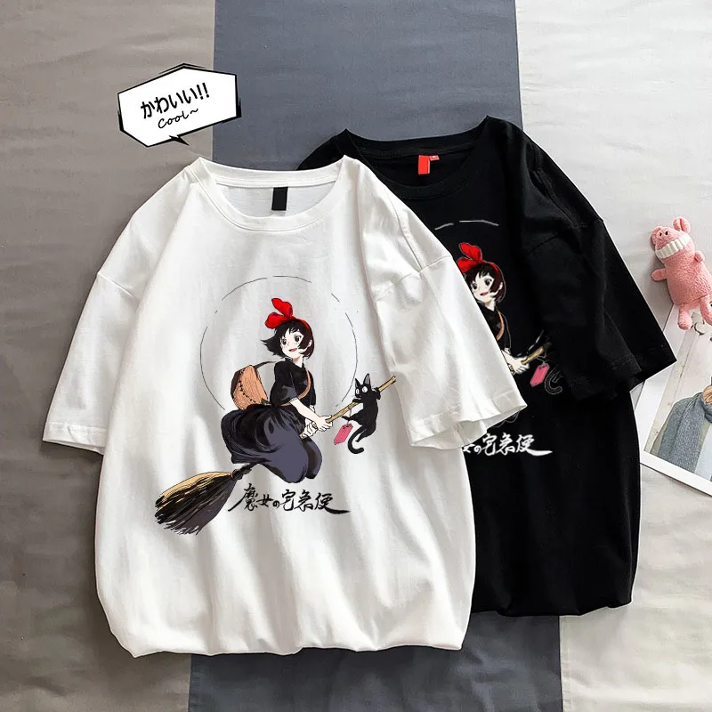 

Cute Totoro Harajuku T Shirt Women Ullzang Miyazaki Hayao Tshirt Studio Ghibli Funny Cartoon T-shirt Kawaii Anime Top Tee Female