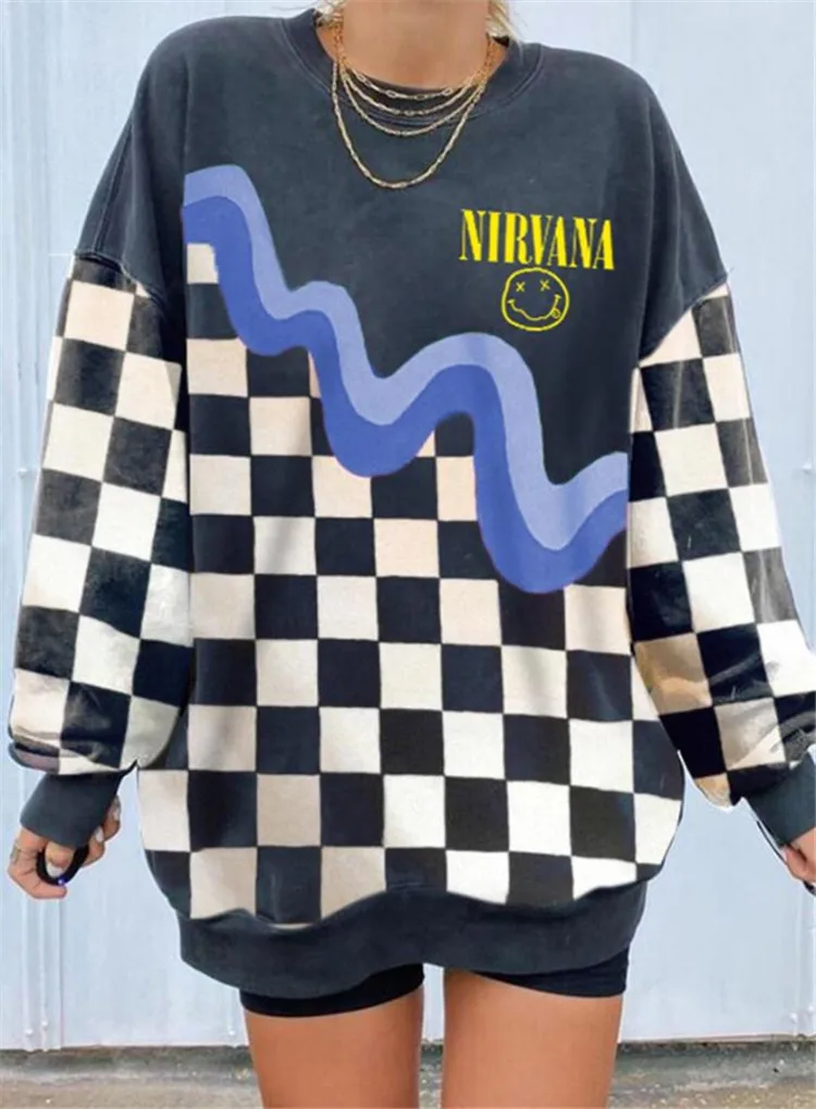 Plaid Colorblock Letter Print Vintage Long Sleeve Oversized Sweatshirt Women Casual Streetwear Boyfriend 2021 Spring Plus Size
Plaid Colorblock Letter Print Vintage Long Sleeve Oversized Sweatshirt Women Casual Streetwear Boyfriend 2021 Spring Plus Size