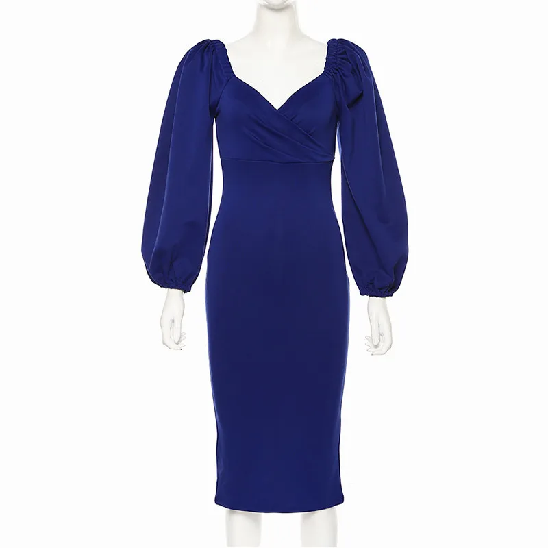 2021 Puff Sleeve Retro Vintage Office Women Dress Slash V Neck Solid Color Red Black Elegant OL Work Wear Midi Party Dresses
2021 Puff Sleeve Retro Vintage Office Women Dress Slash V Neck Solid Color Red Black Elegant OL Work Wear Midi Party Dresses