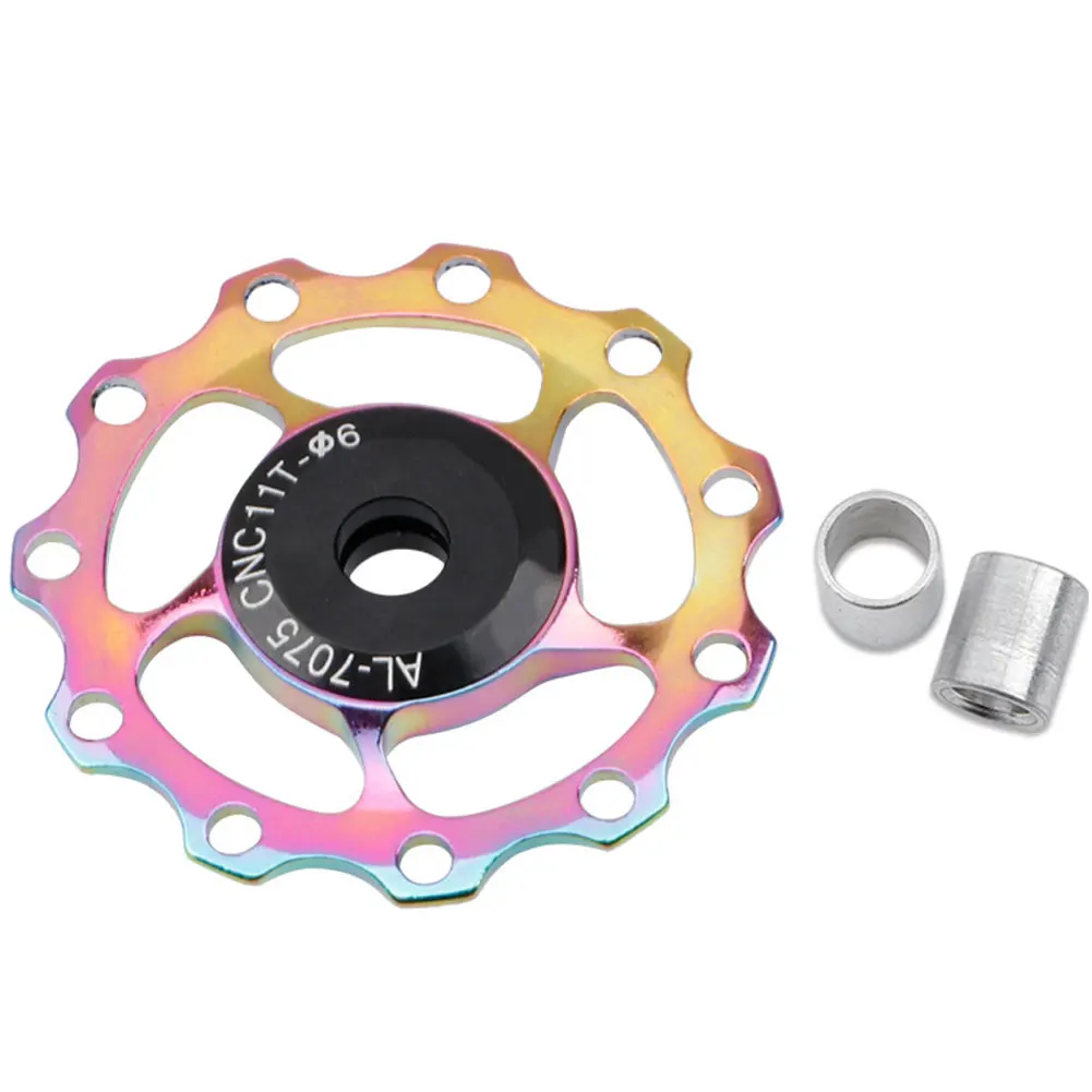 MTB Mountain Bike 11T Aluminum Alloy Bicycle Steel Bearing Jockey Wheel Rear Derailleur Pulley Guide Pulleys for 7/8/9/10 Speed
MTB Mountain Bike 11T Aluminum Alloy Bicycle Steel Bearing Jockey Wheel Rear Derailleur Pulley Guide Pulleys for 7/8/9/10 Speed