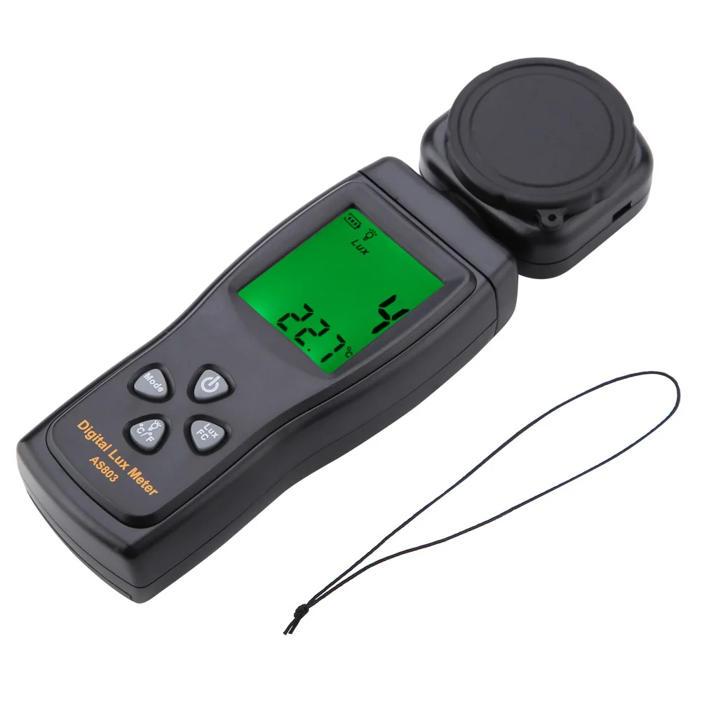 AS803 Digital Lux Meter Luminance Tester Light Meter Tools 1~200.000lux Measuring Range Photometer Spectrometer Actinometer
AS803 Digital Lux Meter Luminance Tester Light Meter Tools 1~200.000lux Measuring Range Photometer Spectrometer Actinometer