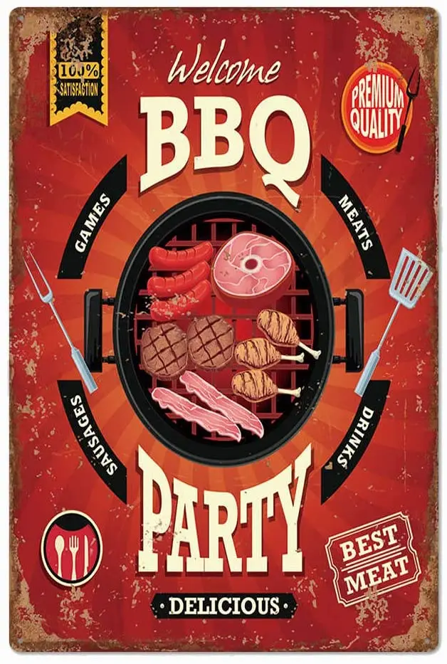 metal tin sign Welcome BBQ Party Poster Style for Bar Cafe Garage Wall Decor Retro Vintage 7.87 X 11.8 inches
metal tin sign Welcome BBQ Party Poster Style for Bar Cafe Garage Wall Decor Retro Vintage 7.87 X 11.8 inches
